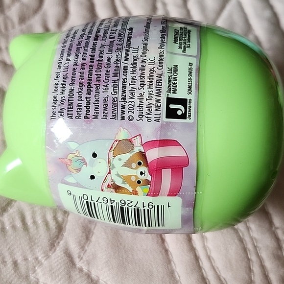 New Squishmallows Squishville GREEN MYSTERY EGG 2" Plus & Fashion Accessory - Picture 4 of 4